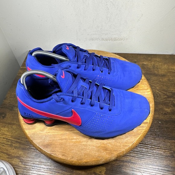 Nike Shox Ultramarine Blue Men's Blue Red Shoes Size 10.5 317547-402
